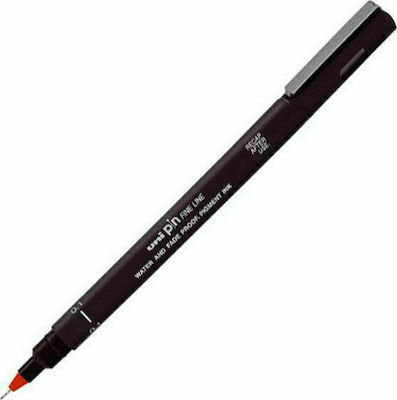 Uni-Ball Pin Permanent Marker 0.8mm Rot