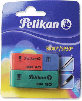 Pelikan Eraser Set for Pencil and Pen BR40 / SP30 2pcs