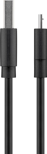 Goobay Regular USB 2.0 to micro USB Cable Μαύρο 0.5m (38659)