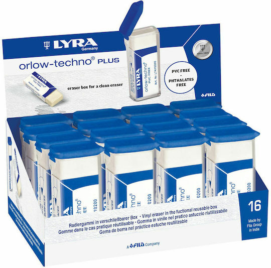Lyra Radiergummi für Bleistifte Orlow Techno 1Stück Weiß