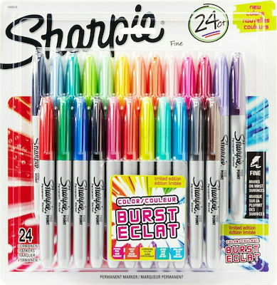 Sharpie Color Burst Permanent Markers Multicolour 24pcs