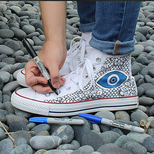 Sharpie Fine Point Ανεξίτηλος Μαρκαδόρος Μπλε 1mm