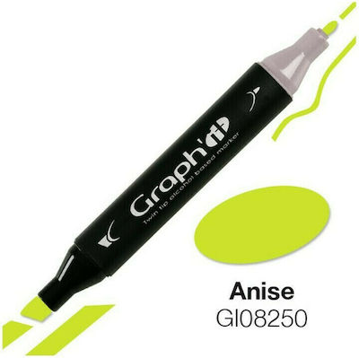 Graph' it Twin Tip Manga Marker de desen Verde 1buc