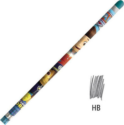 Gim Pencil HB with Eraser (Μiscellaneous Designs/Colors)