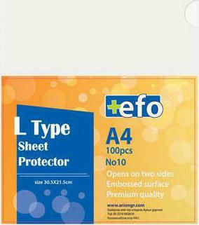 +Efo Plastic Sleeves for Documents A4 100pcs