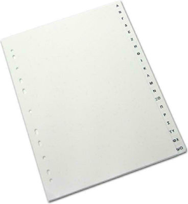 Durable Plastic Indexes for Documents A4 with Holes 20pcs 6516