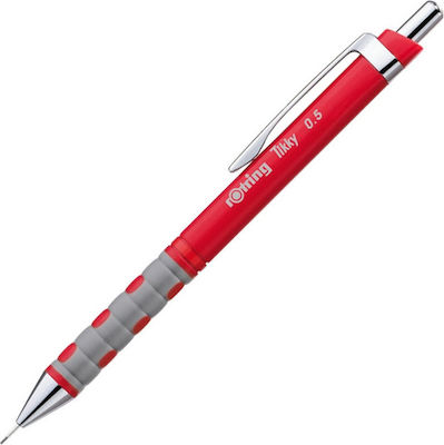 Rotring Tikky Μηχανικό Μολύβι 0.5mm με Γόμα Κατάλληλο για Σχέδιο Red Ochre