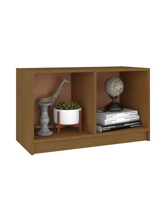TV Stand from Solid Wood Brown Honey L70xW33xH42cm