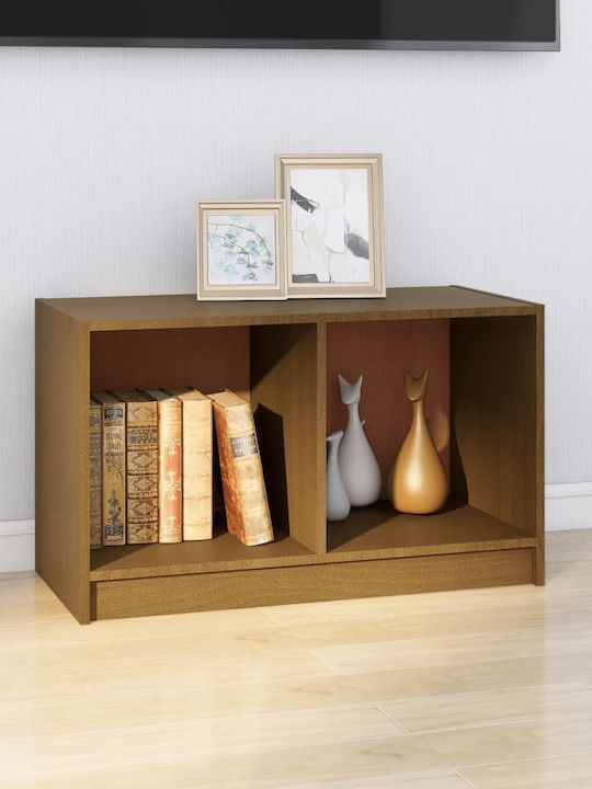 TV Stand from Solid Wood Brown Honey L70xW33xH42cm
