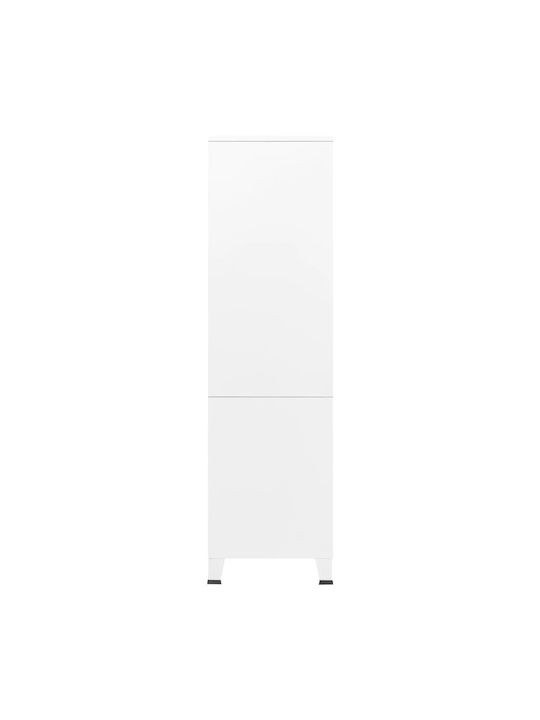 Стояща на пода Офис Метална в бял цвят, 90x50x180см