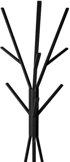 Atmosphera Metallic Coat Rack Black 44x42x180cm