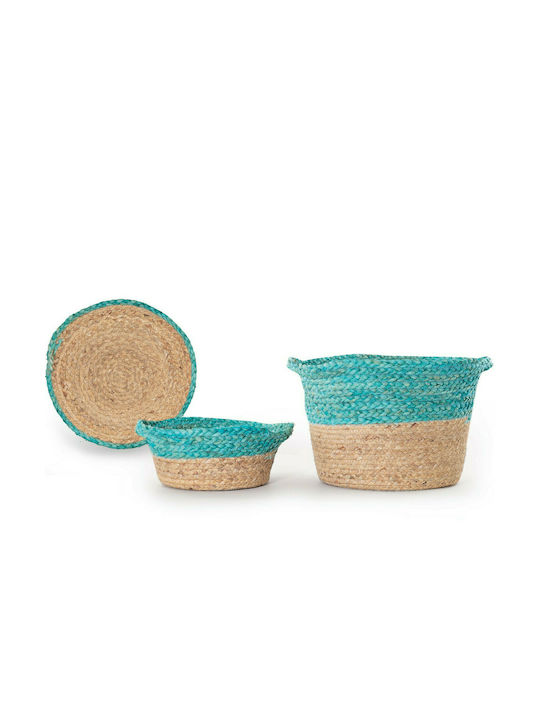 Coș decorativ Wicker Velez Aqua 028106 35x35x28buc Nef-Nef Homeware