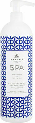 Kallos Spa Moisturizing Shower & Bath Cream With Algae Ex Baie cremoasă (1x1000ml) 1000ml