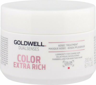 Goldwell Dualsenses Color Extra Rich 60sec Treatment 200ml Masca de păr pentru Păstrarea Culorii 200ml