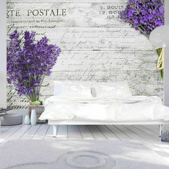 Selbstklebend Fototapete Lavender postcard Flieder L343xB245cm