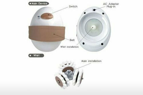 Clever Handy Body Slimmer Tone Συσκευή Μασάζ για το Σώμα κατά της Κυτταρίτιδας Λευκή