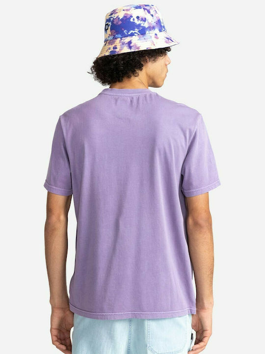 Element Basic Label Men's Short Sleeve T-shirt Purple