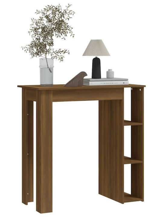 Table Bar Wooden Brown Oak 102x50x103.5cm