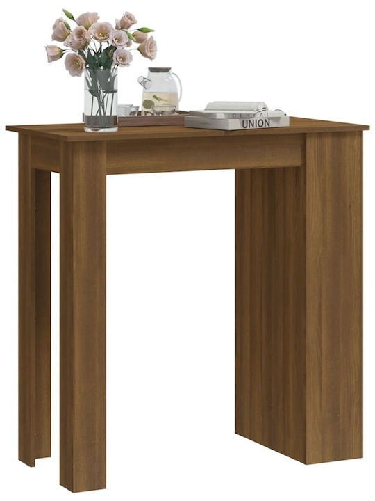 Table Bar Wooden Brown Oak 102x50x103.5cm