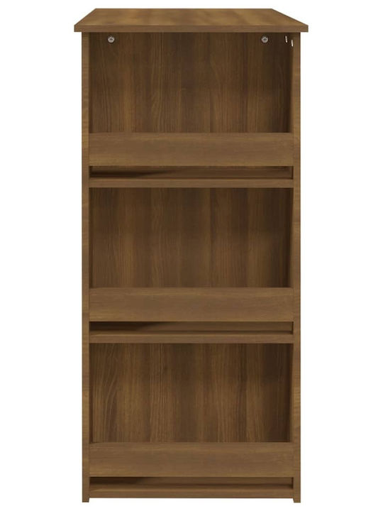Table Bar Wooden Brown Oak 102x50x103.5cm