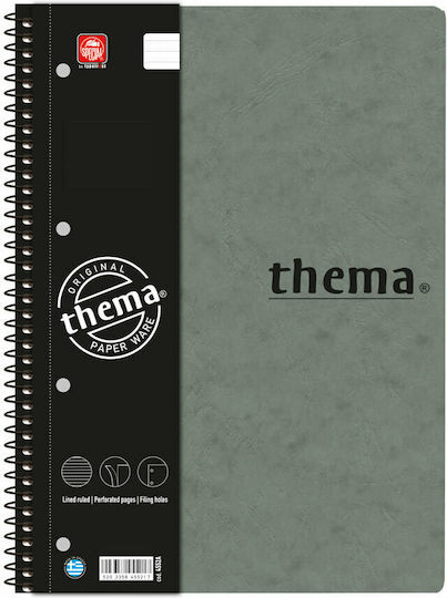 Typotrust Spiral Notebook Ruled A4 5 Subjects Light Blue 1pcs