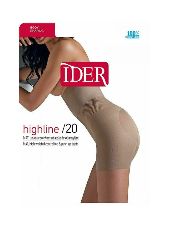 IDER High Line 20 Women's Pantyhose 20 Den Tightening Melon -105