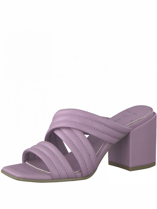 Marco Tozzi Chunky Heel Mules Lilac