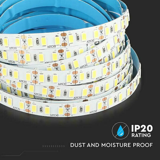 V-TAC Ταινία LED 12V Ψυχρό Λευκό Φως 5m Τύπου SMD2835