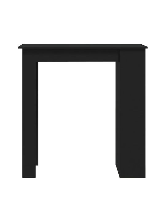 Table Bar Wooden Black Velvet-Black Metal 102x50x103.5cm