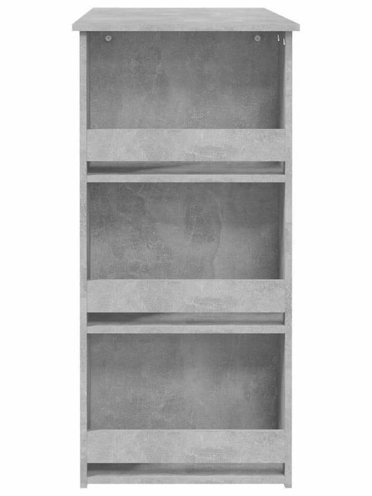 Table Bar Wooden Grey Concrete 102x50x103.5cm
