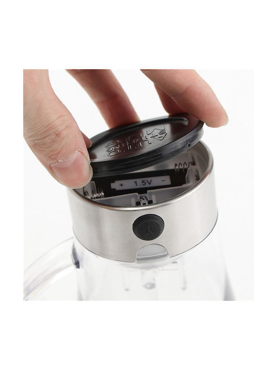 Mug That Stirs Coffee By Itself Mug Glass with Lid Transparent 350ml