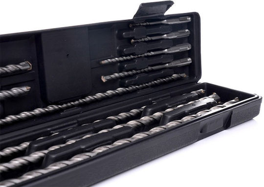 Tagred Satz 11 Bohrer Hartmetall mit SDS Plus Schaft für Gemäuer και Metall