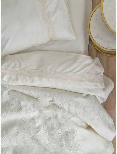 Palamaiki WEL-015 Σετ Νυφικό Κουβερλί 7τμχ Ivory 240x260cm Palamaiki WEL-015 Σετ Νυφικό Κουβερλί 7τμχ Ivory 240x260cm