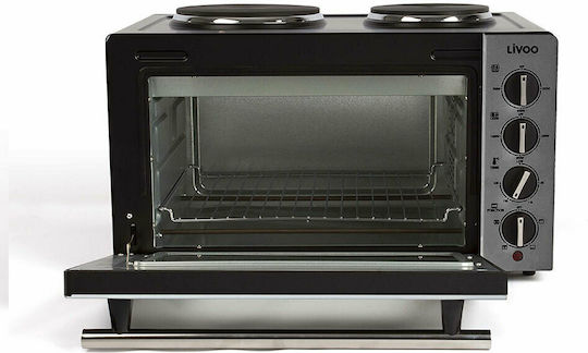 Livoo Electric Countertop Oven 30lt with 2 Burners