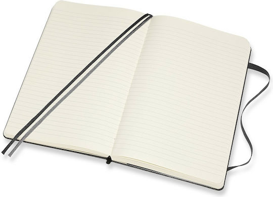Moleskine Classic Collection Σημειωματάριο A5 400 Φύλλων Ριγέ με Σκληρό Εξώφυλλο και Λάστιχο Color Black Size