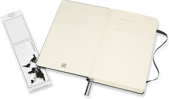 Moleskine Classic Collection Σημειωματάριο A5 400 Φύλλων Ριγέ με Σκληρό Εξώφυλλο και Λάστιχο Color Black Size