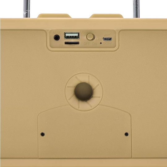 Andowl Q-W09 Bluetooth високоговорител 10W с радио и живот на батерията до 6 часа Бежов
