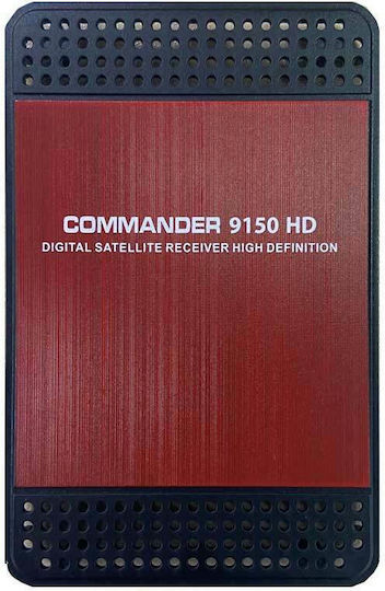 Commander Satellite Decoder 9100 HD Full HD (1080p) DVB-S2 with PVR Recording Function in Black Color