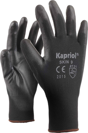 Kapriol Skin Arbeitshandschuhe Schwarz Nitril/Polyester 1Stück