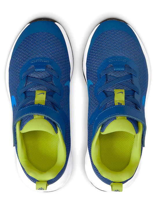 Revolution Revolution Kids Sports Shoes Running with Hoop & Loop Closure Mystic Navy / Photon Blue / Atomic Green