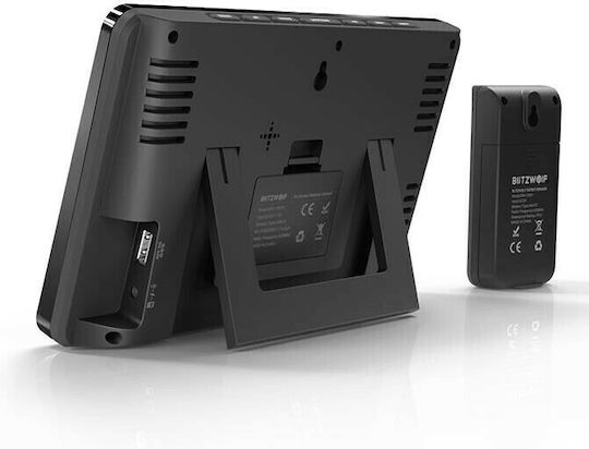 BlitzWolf BW-WS04 Drahtlos Wetterstation Analog Tischplatte Schwarz