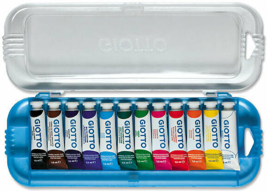 Giotto Tempera Tempera Paints Multicolour in Tube 7.5ml 12pcs