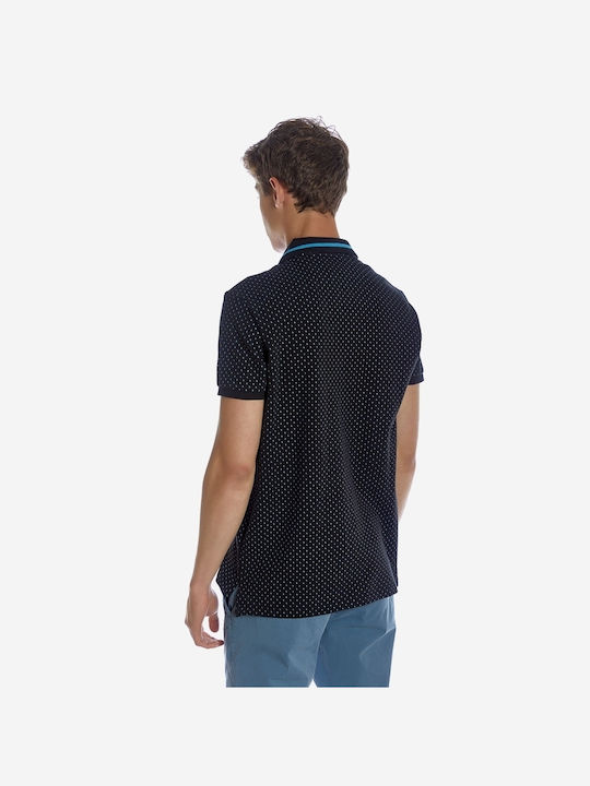 Camaro Men's Short Sleeve Blouse Polo Black