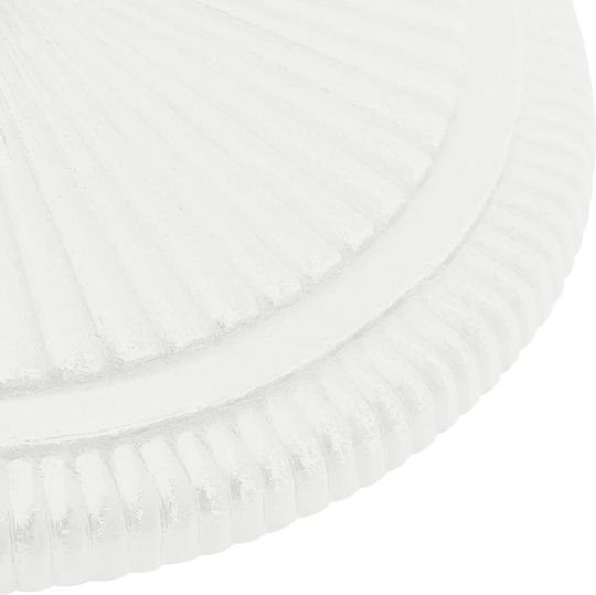 vidaXL Стойка за чадър от Чугун в Бял Цвят 45x45x30см