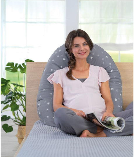 Theraline Pregnancy & Breastfeeding Pillow Gray Clay Grey 190cm