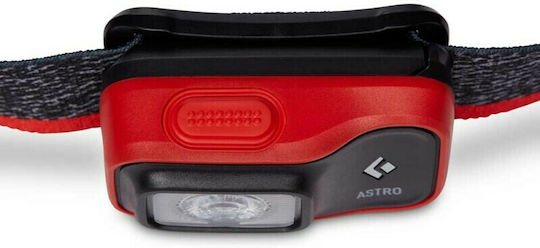 Black Diamond Headlamp LED IPX4 with Maximum Brightness 300lm Astro 300 & BD: 1500 Li-On Red