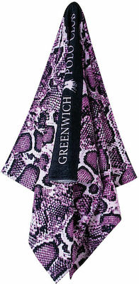 Greenwich Polo Club Beach Towel Cotton Purple 170x80cm.