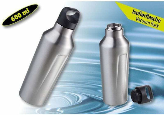 Troika Heiss & Kalt Μπουκάλι Θερμός Ανοξείδωτο 600ml Ασημί