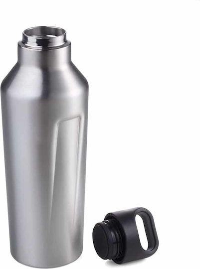 Troika Heiss & Kalt Μπουκάλι Θερμός Ανοξείδωτο 600ml Ασημί