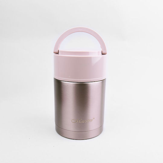 Maestro MR1636 Flasche Thermosflasche Rostfreier Stahl 800ml Rosa mit Mundstück